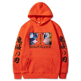 Anime Hoddies Kimetsu No Yaiba Inflammatory Column Loose Sweater