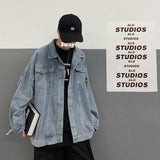 Men's Jackets Denim Jacket Men's Baggy Casual Jacket