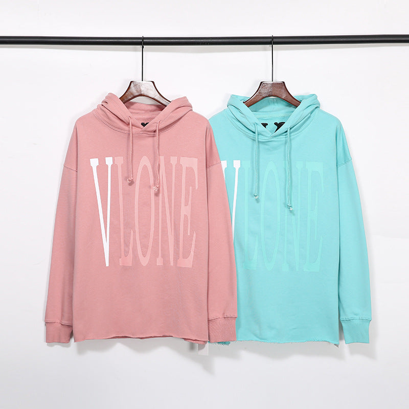 Vlone Hoodie Printed Hoodie Loose Pullover Hoodie For Men And Women