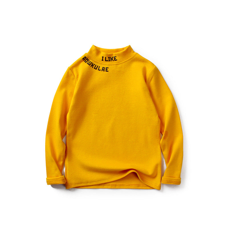 Children Long Sleeve Shirts Autumn and Winter Cotton Long Sleeve Warm T-shirt