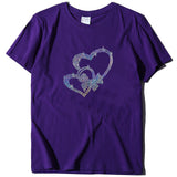 Valentine's Day T Shirt Short-Sleeved T-shirt Summer plus Size Top