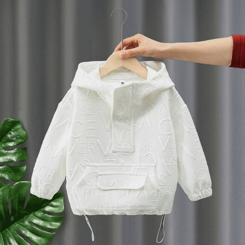 Toddler Boys Sweater Men's Sweater Spring and Autumn Hooded Clothes