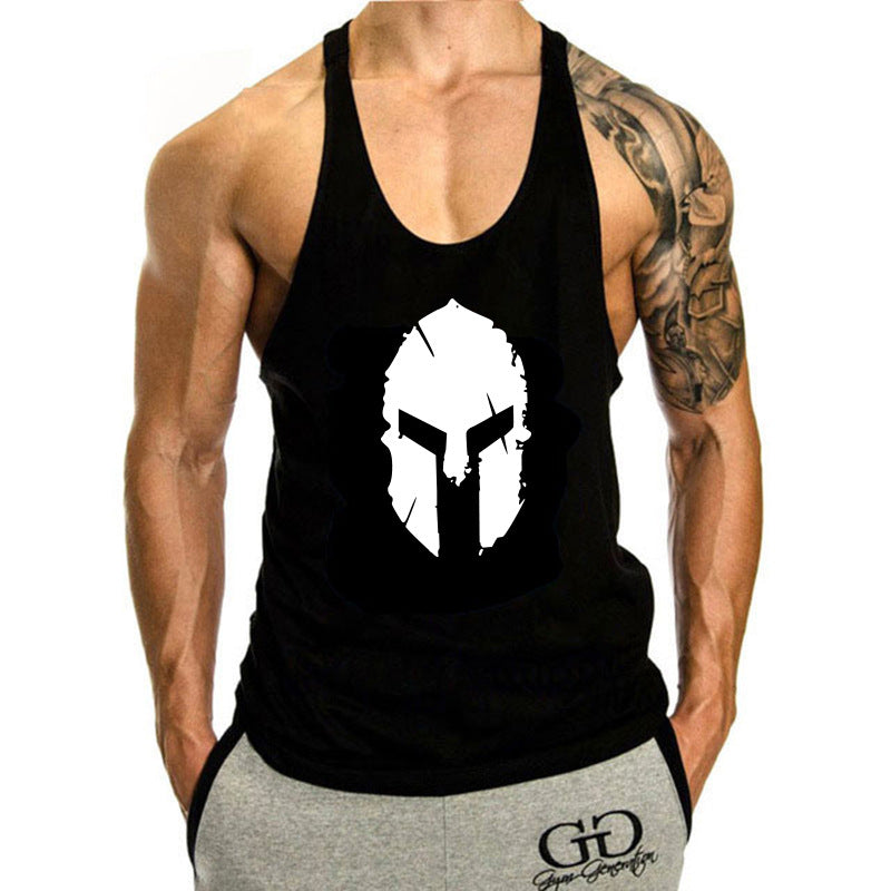 Wifebeater Shirt I-Shaped Vest Exercise Sleeveless Loose