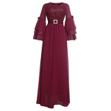 African Dashiki Dress Women's Chiffon Stitching Ladies Dress
