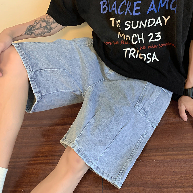 Men Denim Shorts Men's Summer Pants