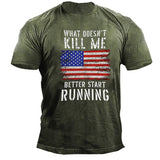 Man T Shirt Summer Gray Loose Cotton Bottom Shirt