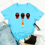 Squid Game Costume Creative Casual Short-Sleeved T-shirt