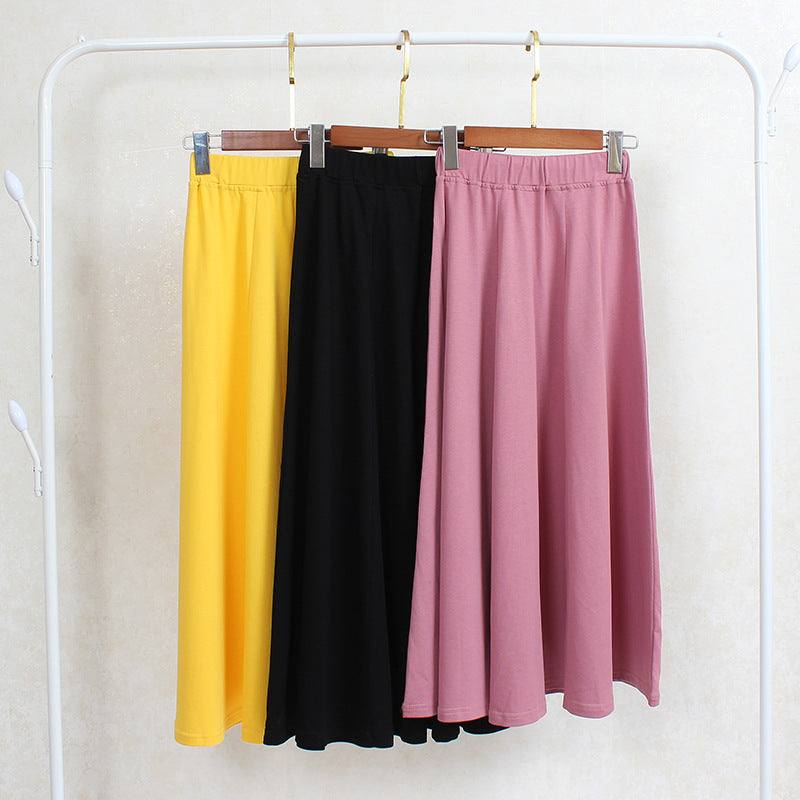 MIDI Mauve Skirt Spring/Summer Skirt Women Elastic Waist Midi Skirt
