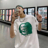 Men T-shirt Half-Sleeved Loose Printing