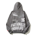 Kanye West Sunday Service Hoodie Eu Heart Vintage Distressed Puff Print Logo Hooded Sweater