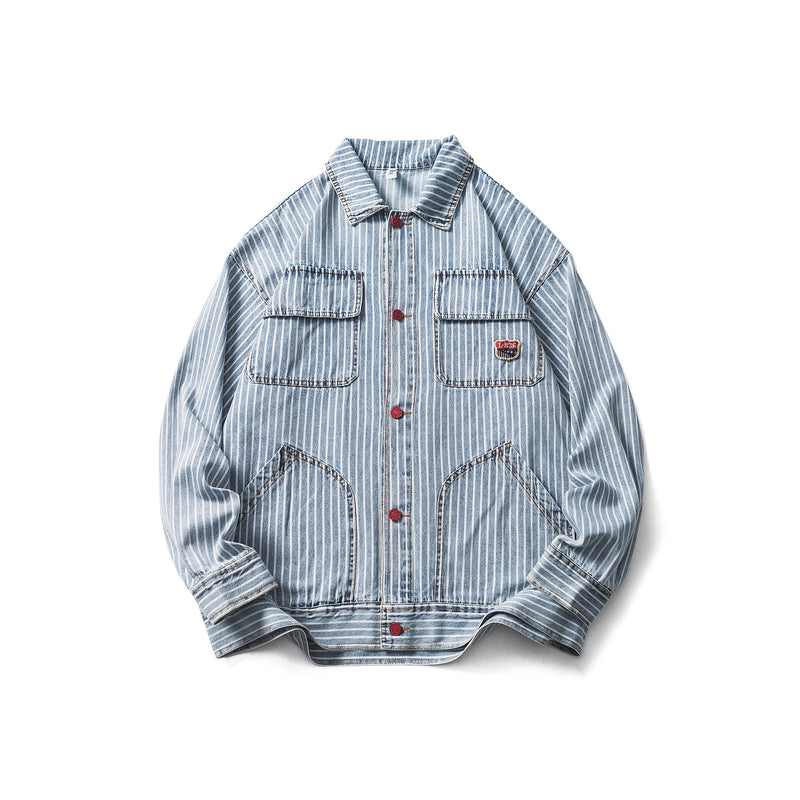 Men Denim Jackets Spring and Autumn Denim Jacket Men's and Women's Casual Jacket