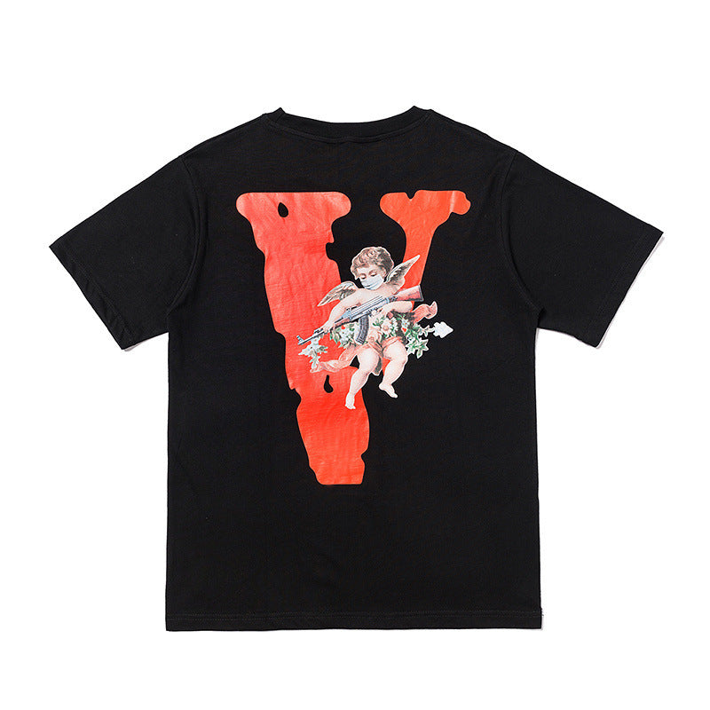 Vlone T Shirt Short Sleeve Men And Women Couple T-Shirt Trendy