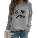 Yes I M Cold Sweatshirts Let It Snow Printed Sports Sweater