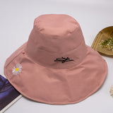 Women Bucket Hat Little Daisy Reversible Fisherman Hat Sun Protection