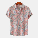 Camp Collar Shirt Floral Short Sleeve Printed Shirt