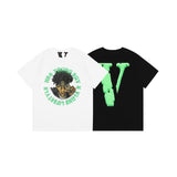 Vlone T Shirt Printed Large V Plus Size Retro Sports Short Sleeve Male Half Sleeve Vlone