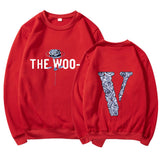 Vlone Sweatshirts Round Neck Sweater Printed Men'S And Women'S Loose