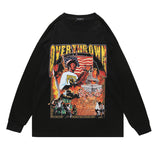 Man Fall Outfits Vintage Long Sleeve T-shirt for Men and Women