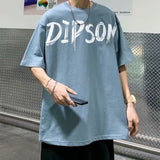 Men T-Shirts Loose Printed Half Sleeve