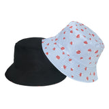 Mushroom Hat Summer Sun Hat Mushroom Print Bucket Hat Ladies
