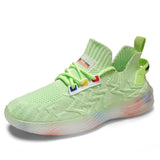 designer Sneaker Shoes Summer Breathable Casual Fashion Sports Solid Color Men's Shoes