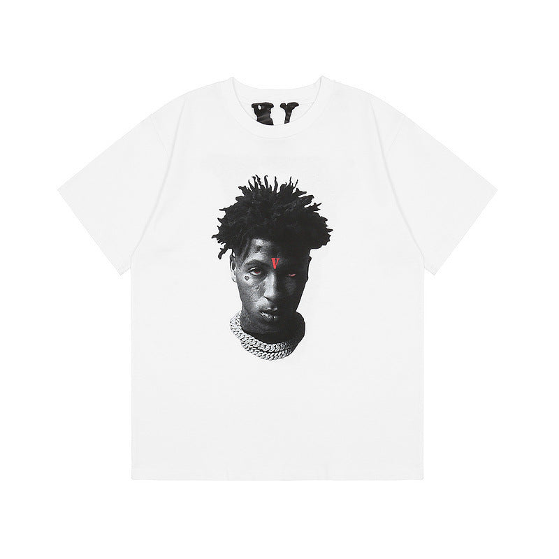 Vlone T Shirt Printed Short Sleeve Men And Women