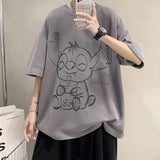 Men T-Shirts Half Sleeve Loose