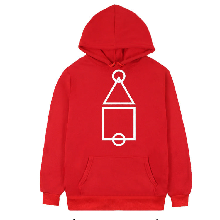 Squid Game Costume Creative Casual Printed Hooded Sweater