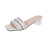 High Heels Slides Summer Casual Slippers