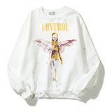 Nirvana Hoodie Fog Nirvana Angel Print Loose Hip Hop Men And Women Casual