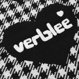 Men Sweater Love Embroidered Plaid Knitted Vest Men's Sweater Coat