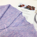 MIDI Mauve Cocktail Dress Fall/Winter Elegant V-neck Vest Dress for Women