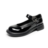 Mary Jane Shoes Spring Vintage Leather Shoes