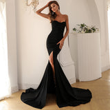 Skin Tight Long Dresses Dress Solid Color Gown