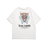 Men T Shitrs Tiger Head Creative Cartoon Pattern Printing