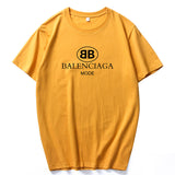 Unisex Balenciaga T Shirt Short Sleeved T shirt Men's Summer Men's Pullover Leisure T shirt Bottoming Shirt