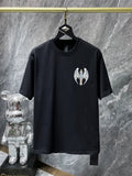 CHH Chrome Hearts T Shirts Angel Wings Cross Short Sleeve T-shirt