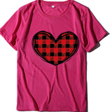 Valentine's Day T Shirts Couples Printed Women's T-shirt Loose T-shirt