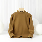 Children Long Sleeve Shirts Autumn Boy's Long-Sleeved T-shirt Warm