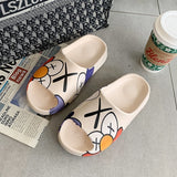 Mens Slide Coconut Slippers Men'S And Women'S Yeez* Soft Bottom Beach Statement Sandals