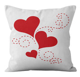 Valentine's Day Pillow Covers 4 Piece Random Styles Together, Holiday Home Gift Pillow Cushion Cover