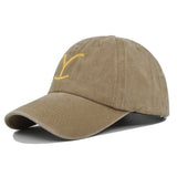 Beth Dutton Hat Yellow Stone Embroidered Baseball Cap Sunshade Wide Brim
