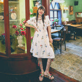 Coachella Music Festival Outfits Heavy Embroidery Printed Patchwork Retro Dress Loose