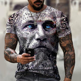 Skull T Shirt Digital Printed round Neck
