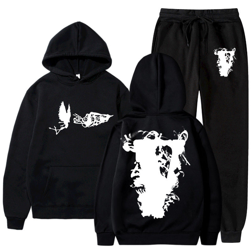 Vlone T Shirts & Shorts 2 Piece Set Sports Leisure Pullover Sweater Hooded