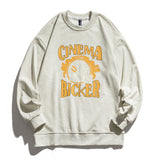 Crew Neck Sweatshirts for Men Men's Clothing Autumn I Printed Crew Neck Sweatshirt Men's Casual
