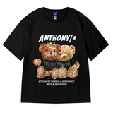 Men T-Shirts Loose Printed Half Sleeve