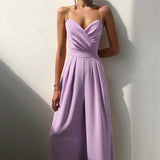 Gloria Vanderbilt Sling Swing Collar Jumpsuit Casual Wide-Leg Pants