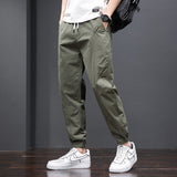 Cuffed Cargo Pants Summer Casual Pants Men's Pants