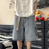 Men Denim Shorts Men's Summer Student